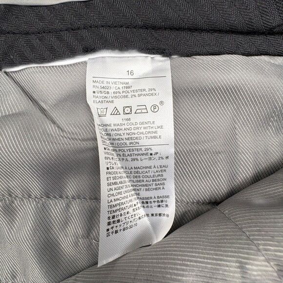 Banana Republic Ryan Curvy Fit Pants Tapered Light Gray Office Work Plus 16 - Picture 16 of 16